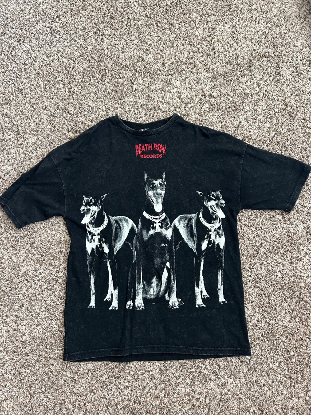 Death Row Records Black Doberman Graphic Tee